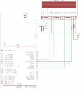 Pic16f876 LCD 16x2